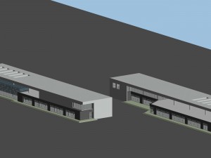 city planning fashionable commercial street office design - 81 3D Model