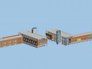 city planning fashionable commercial street office design - 88 3D Model