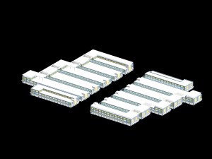 city planning fashionable commercial street office design - 91 3D Model
