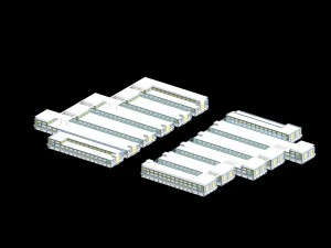 city planning fashionable commercial street office design - 91 3D Model