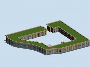 city planning fashionable commercial street office design - 92 3D Model