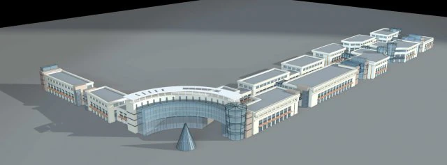 city planning fashionable commercial street office design - 94 3D Model .c4d .max .obj .3ds .fbx .stl .blend 