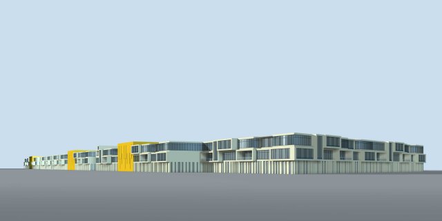 city planning fashionable commercial street office design - 100 3D Модель .c4d .max .obj .3ds .fbx .stl .blend