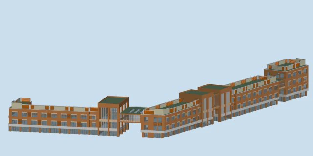 city planning fashionable commercial street office design - 101 3D Model .c4d .max .obj .3ds .fbx .stl .blend 