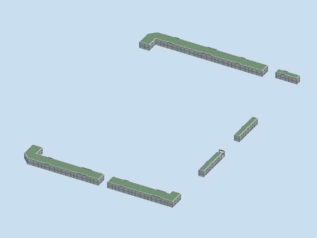 city planning fashionable commercial street office design - 103 Modèle 3D .c4d .max .obj .3ds .fbx .stl .blend 