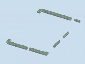 city planning fashionable commercial street office design - 103 Modèle 3D