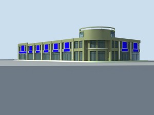 city planning fashionable commercial street office design - 105 3D 模型