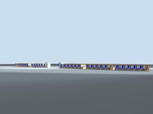 city planning fashionable commercial street office design - 108 3D Model