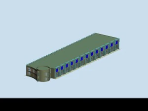 city planning fashionable commercial street office design - 109 3D Model