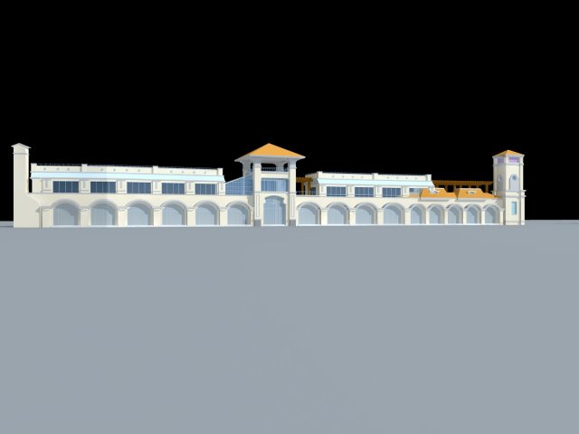 city planning fashionable commercial street office design - 114 3D Model .c4d .max .obj .3ds .fbx .stl .blend