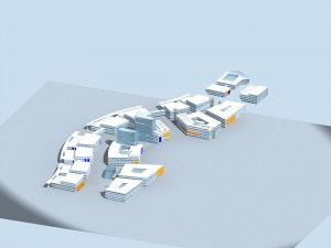 city planning fashionable commercial street office design - 115 3D मॉडल