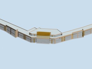 city planning fashionable commercial street office design - 118 3D Модель