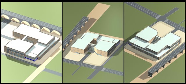 city planning fashionable commercial street office design - 128 Modelo 3D .c4d .max .obj .3ds .fbx .stl .blend