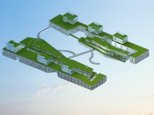 city planning fashionable commercial street office design - 130 3D Model