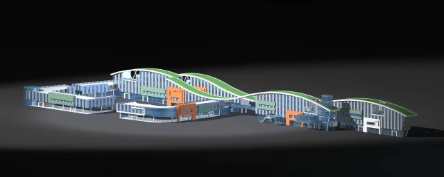 city planning fashionable commercial street office design - 134 3D Model .c4d .max .obj .3ds .fbx .stl .blend 