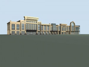 city planning fashionable commercial street office design - 138 Modelo 3D