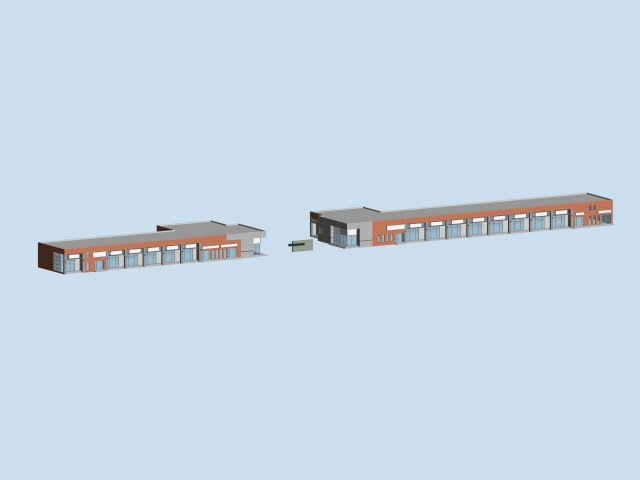city planning fashionable commercial street office design - 139 Model 3D .c4d .max .obj .3ds .fbx .stl .blend 