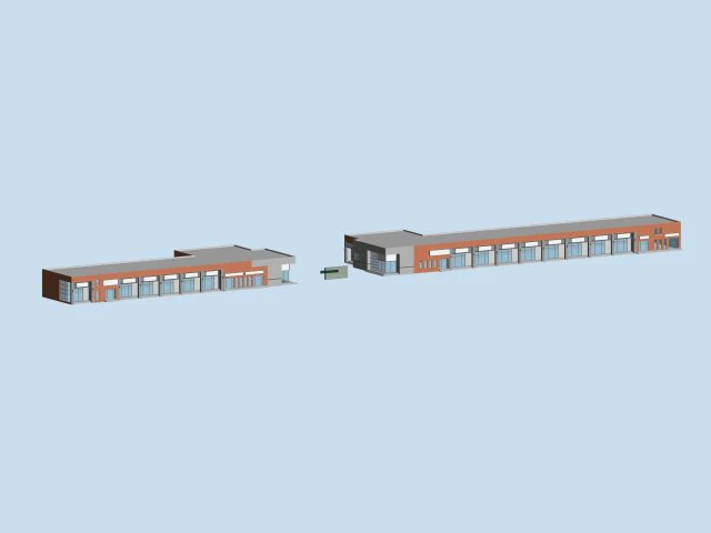 city planning fashionable commercial street office design - 139 3D Model .c4d .max .obj .3ds .fbx .stl .blend 