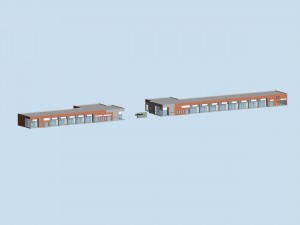 city planning fashionable commercial street office design - 139 3D Model