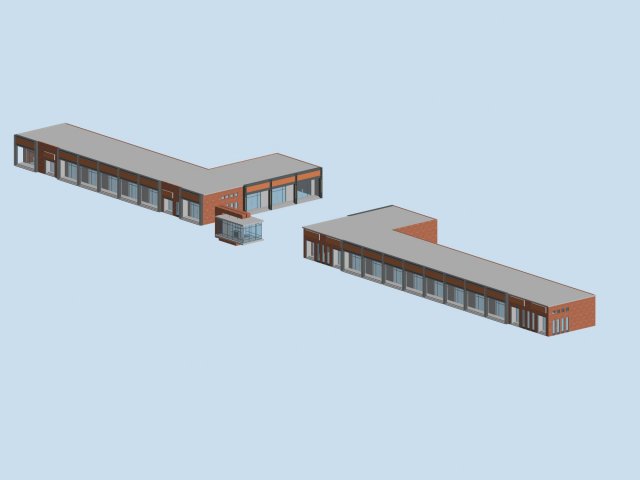 city planning fashionable commercial street office design - 141 3D Model .c4d .max .obj .3ds .fbx .stl .blend 