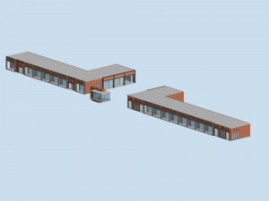 city planning fashionable commercial street office design - 141 3D Model
