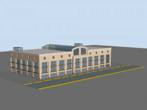 城市规划时尚商业街办公设计 - 144 3D 模型