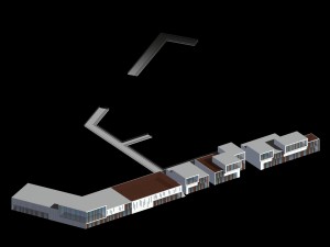 city planning fashionable commercial street office design - 147 3D Model