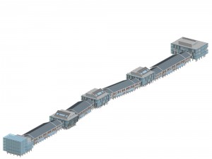 city planning fashionable commercial street office design - 151 Modelo 3D