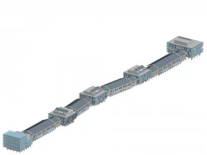 pianificazione urbanistica design di uffici stradali commerciali alla moda - 151 Modello 3D