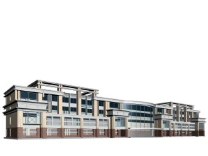 सिटी प्लानिंग फैशनेबल वाणिज्यिक सड़क कार्यालय डिजाइन - 153 3D मॉडल