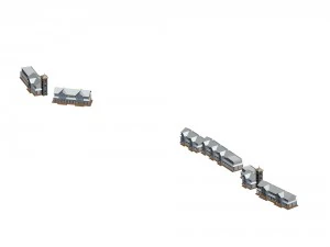 Городское планирование, дизайн модного коммерческого уличного офиса - 154 3D Модель