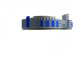 city planning fashionable commercial street office design - 160 3D Модель