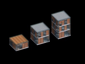 city planning fashionable commercial street office design - 161 3D Model