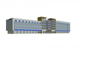 city planning fashionable commercial street office design - 163 Modello 3D