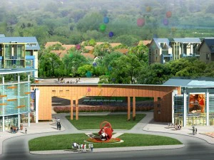 city planning fashionable commercial street office design - 165 3D Model