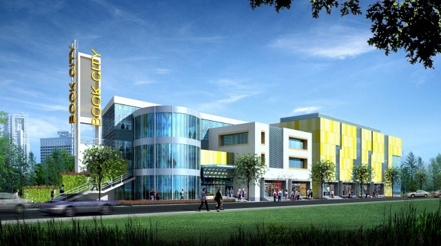 city planning fashionable commercial street office design - 170 3D Model .c4d .max .obj .3ds .fbx .stl .blend 