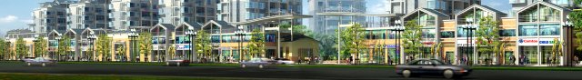 city planning fashionable commercial street office design - 175 Modello 3D .c4d .max .obj .3ds .fbx .stl .blend