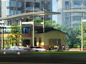 city planning fashionable commercial street office design - 175 3D Model