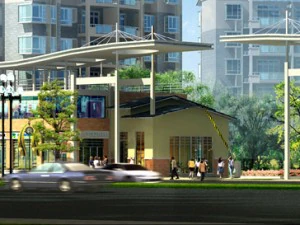 都市計画 おしゃれな商店街 オフィスデザイン - 175 3Dモデル