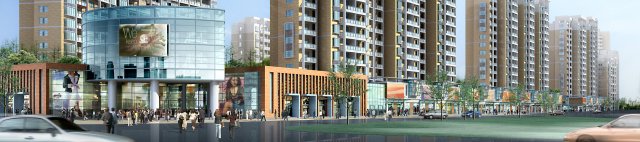 city planning fashionable commercial street office design - 180 3D मॉडल .c4d .max .obj .3ds .fbx .stl .blend 