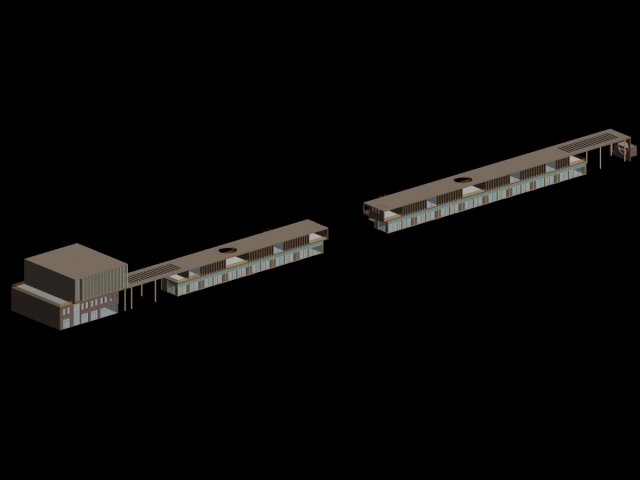 city planning fashionable commercial street office design - 184 Model 3D .c4d .max .obj .3ds .fbx .stl .blend 