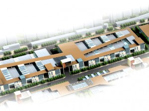 city planning fashionable commercial street office design - 186 Modèle 3D