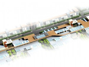 city planning fashionable commercial street office design - 187 3D Model