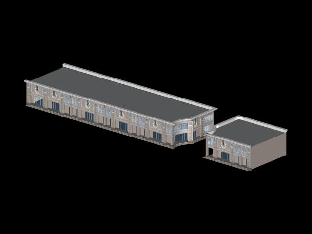 city planning fashionable commercial street office design - 189 Modelo 3D .c4d .max .obj .3ds .fbx .stl .blend 