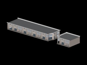 city planning fashionable commercial street office design - 189 3D Model