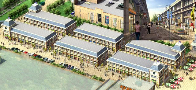 city planning fashionable commercial street office design - 192 3D Model .c4d .max .obj .3ds .fbx .stl .blend 