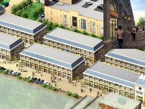 містобудування модна комерційна вулиця офісний дизайн - 192 3D Модель