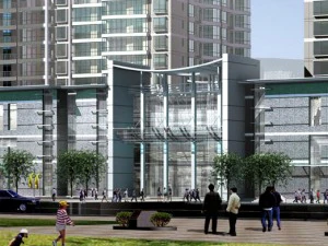 urbanisme, conception de bureaux de rue commerciale &agrave; la mode - 202 Modèle 3D