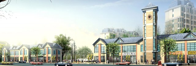 city planning fashionable commercial street office design - 203 3D मॉडल .c4d .max .obj .3ds .fbx .stl .blend 