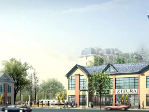 dise&ntilde;o de oficinas de calles comerciales de moda de planificaci&oacute;n urbana - 203 Modelo 3D